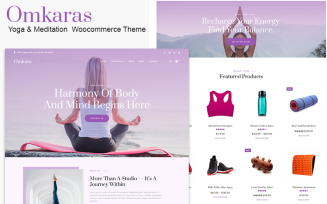 Omkaras - Yoga Studio & Online Stores of Sports Products WooСommerce Theme