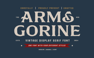 Arm & Gorine Vintage Display Serif Font