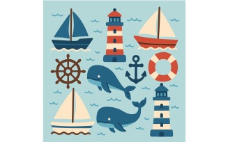 Collection of Sea Objects