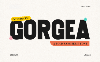 Gorgea Bold Sans Serif Font