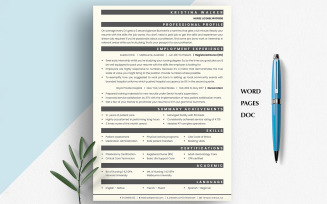 Registered Nurse Resume | Resume Template for Nurses | Nursing Resume Google Docs | RN CV | Resume
