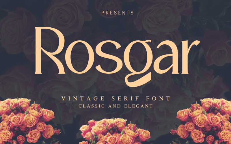 Rosgar Vintage Display Serif Font
