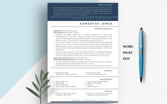 SALES RESUME TEMPLATE | Marketing Resume Template | Sales Resume | Resume Word + Google Doc