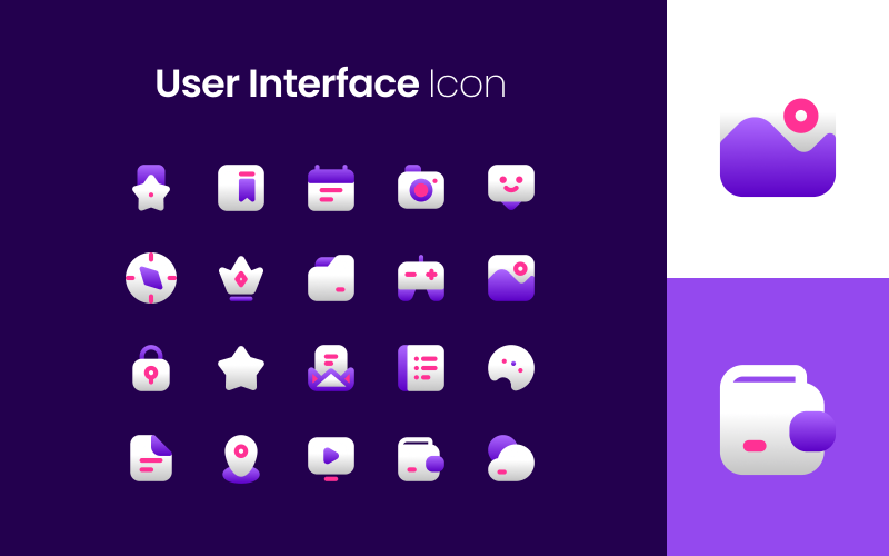 User Interface White Icon Set