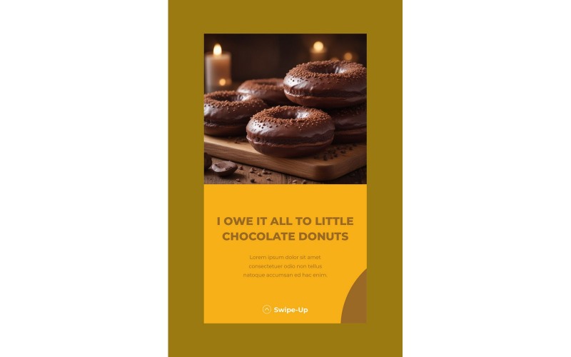 Instagram Stories Chocolate Donuts Social Media