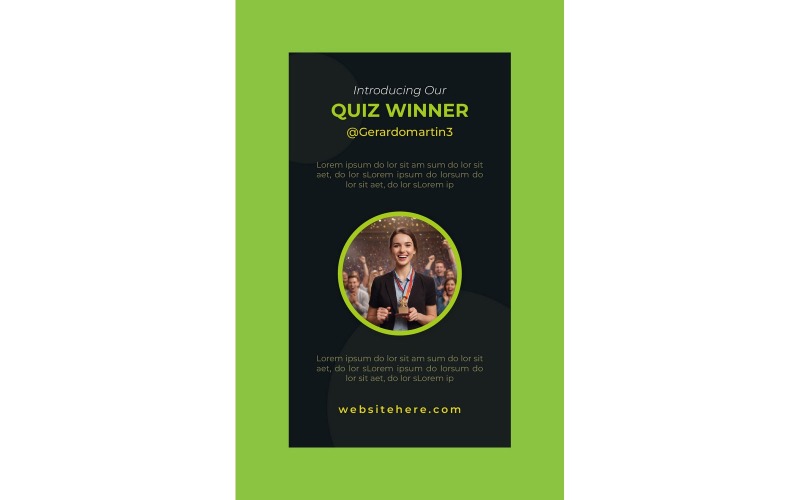 Instagram Stories Quiz Winner Social Media