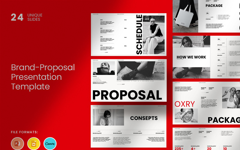 Oxry -Brand Proposal Template PowerPoint Template