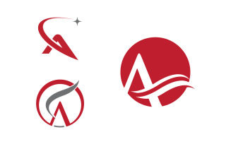 A Letter Logo Business Concept design Template v3.16