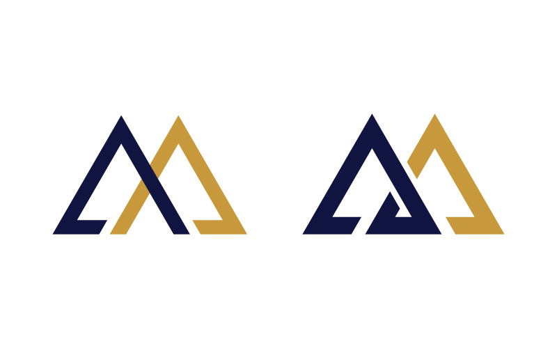 Business M letter logo design vector template v1.4 Logo Template