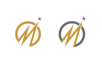 Business M letter logo design vector template v1.5