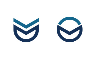 Business M letter logo design vector template v1.7