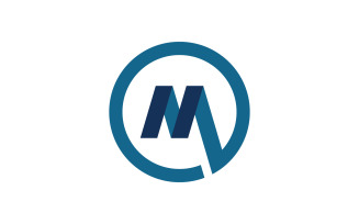 Business M letter logo design vector template v1.8