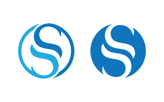 Business S letter logo design vector template v3.7