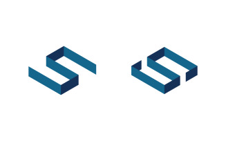 Business S letter logo design vector template v3.8