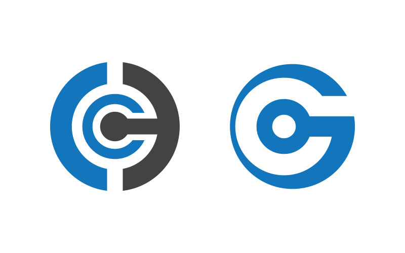 C Logo Letter Modern Logo illustration Template design v2.4 Logo Template