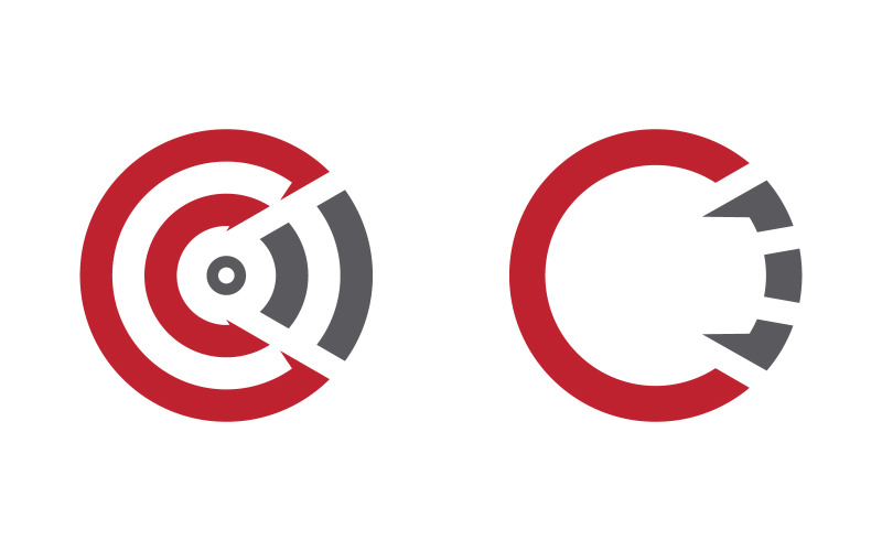 C Logo Letter Modern Logo illustration Template design v2.6 Logo Template