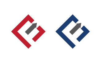 F Logo icon vector illustration design template v.3