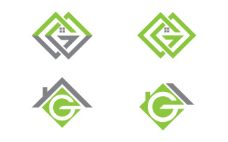Home industrial Property concept icon logo illustration v3.29