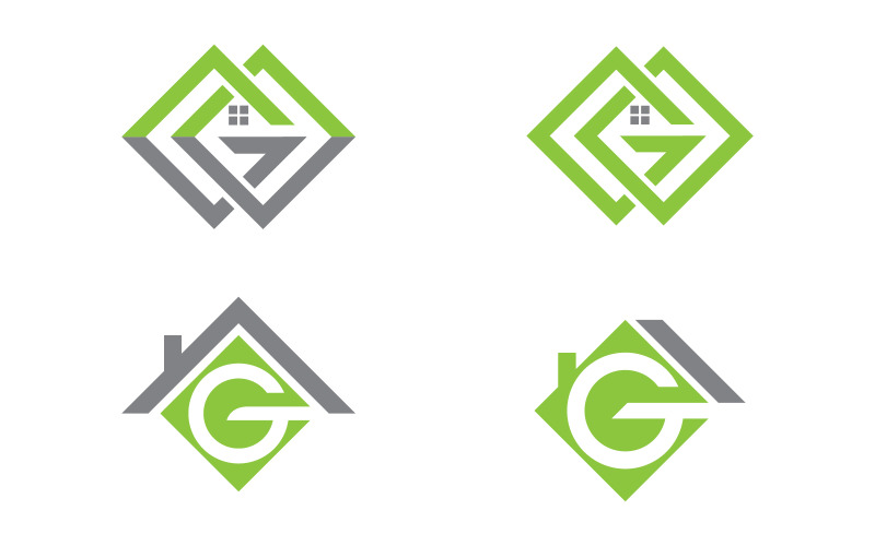 Home industrial Property concept icon logo illustration v3.29 Logo Template