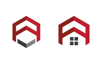 Home industrial Property concept icon logo illustration v3.30