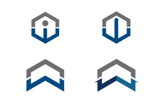 Home industrial Property concept icon logo illustration v3.34