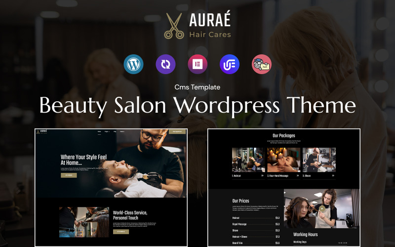 Auraé – Beauty Salon Wordpress Theme WordPress Theme
