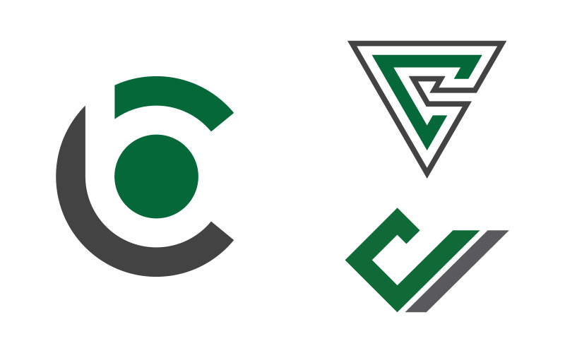 C Logo Letter Modern Logo illustration Template design v2.8 Logo Template