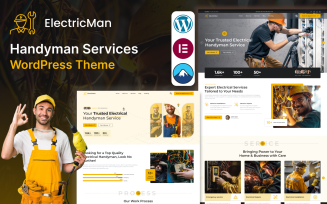 ElectricMan – Electrician, Handyman & Maintenance Services WordPress Theme