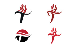 Flames Logo icon illustration vector design template v3.5