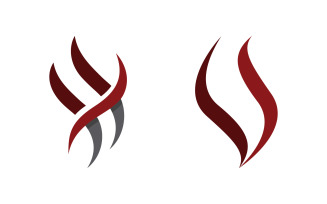 Flames Logo icon illustration vector design template v3.6