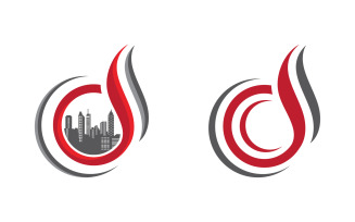 Flames Logo icon illustration vector design template v3.7