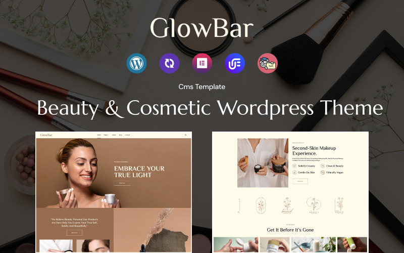 GlowBar - Beauty And Cosmatic WordPress theme WordPress Theme