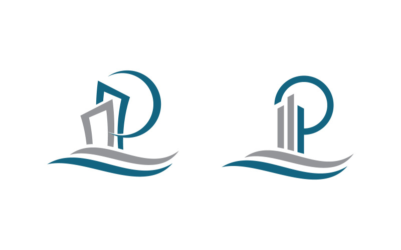 Home industrial Property concept icon logo illustration v3.26 Logo Template