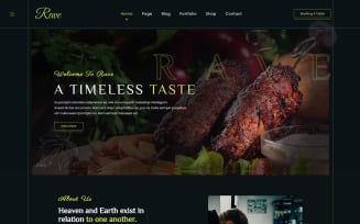 Rave Responsive Restaurant HTML5 Template