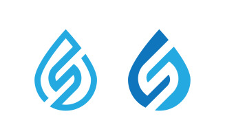 Water drop Plumbing Logo Template vector illustration v3.2
