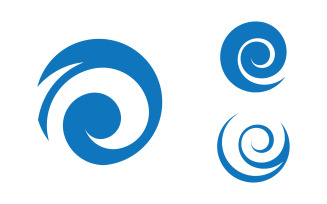 Water wave concept icon vector illustration design template v3.10