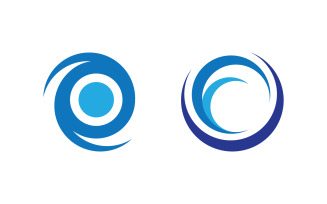 Water wave concept icon vector illustration design template v3.9