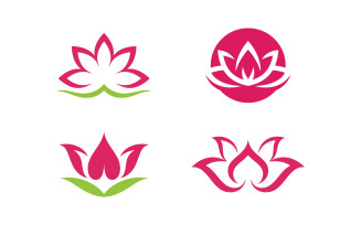Beauty Lotus Vector Logo Template design. 14
