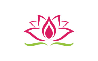 Beauty Lotus Vector Logo Template design. 4
