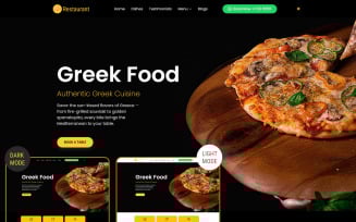 Greek Restaurant Multipurpose Website Template
