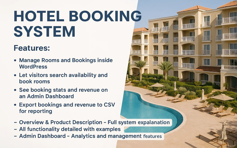 Hotel Booking System wordpress plugin WordPress Plugin