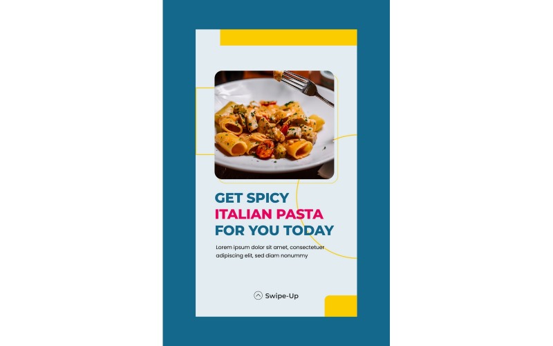 Instagram Stories Spicy Italian Pasta Social Media