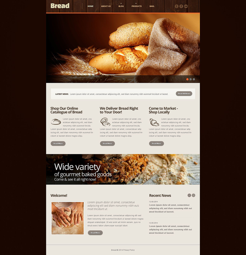 Bakery Responsive Website Template New Screenshots BIG