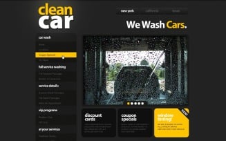 Car Wash PSD Template