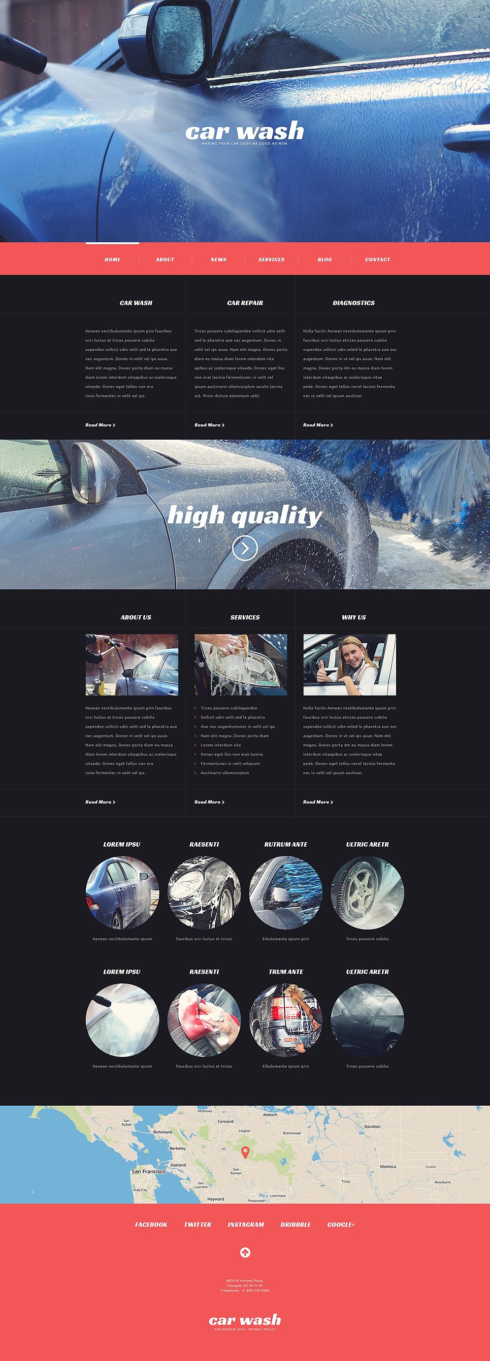 Car Wash Responsive WordPress Theme New Screenshots BIG