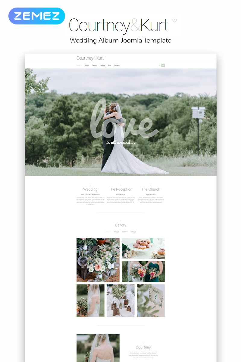 Courtney & Kurt - Wedding AlbumCreative №54027