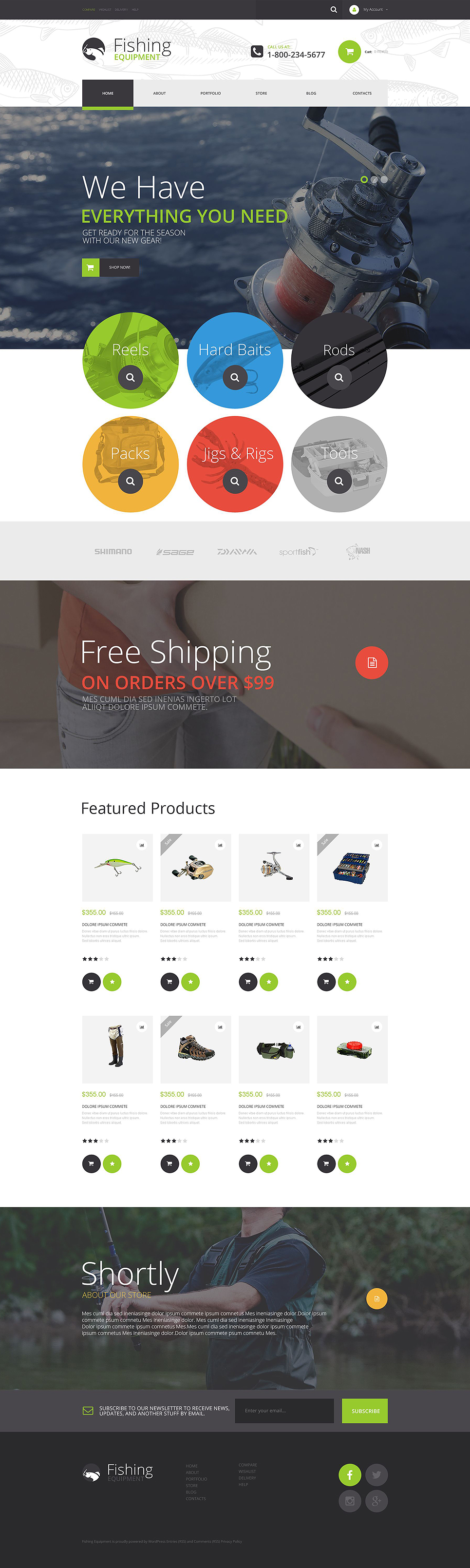 Fishing Kit WooCommerce Theme New Screenshots BIG