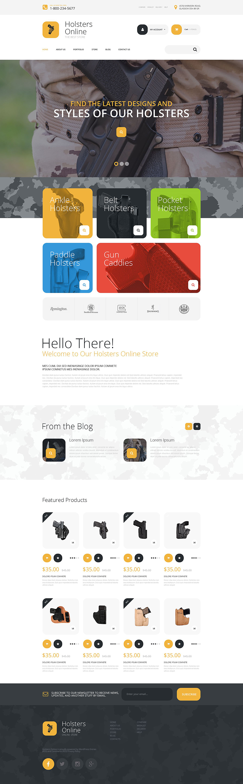 Holsters Online Store WooCommerce Theme New Screenshots BIG