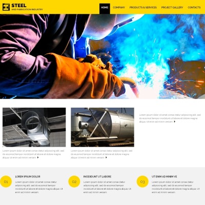 Steelworks Responsive Šablona Webových Stránek