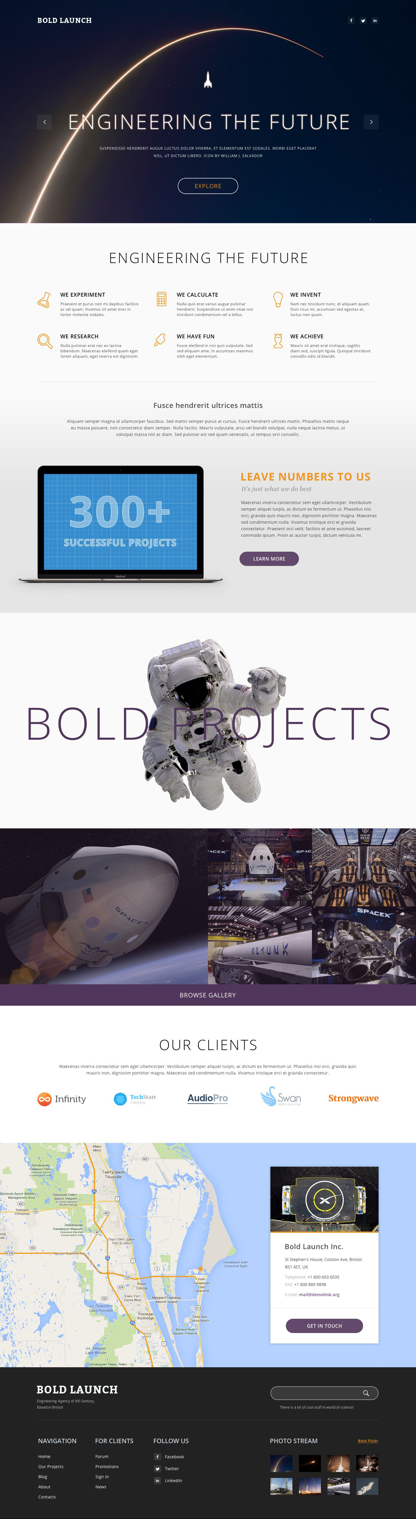 Science Responsive WordPress Theme - screenshot